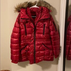 Guess Large Red Puffer Jacket